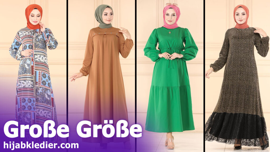 Große Größe Kleider von 2023 | 2023 Moda Selvim Hijab-Kleidermodelle in Übergröße