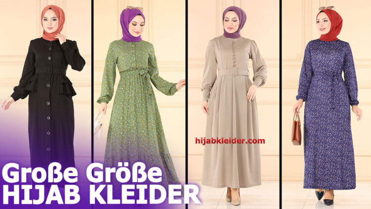 2023 Winter Große Größe Hijab Kleider Modelle 9 - ModaSelvim Große Größe Hijab Kleid