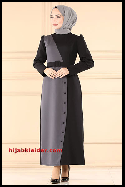 Moda Selvim Hijab Kleid (13) Wintermode 2023 - Trendige Hijab Kleider