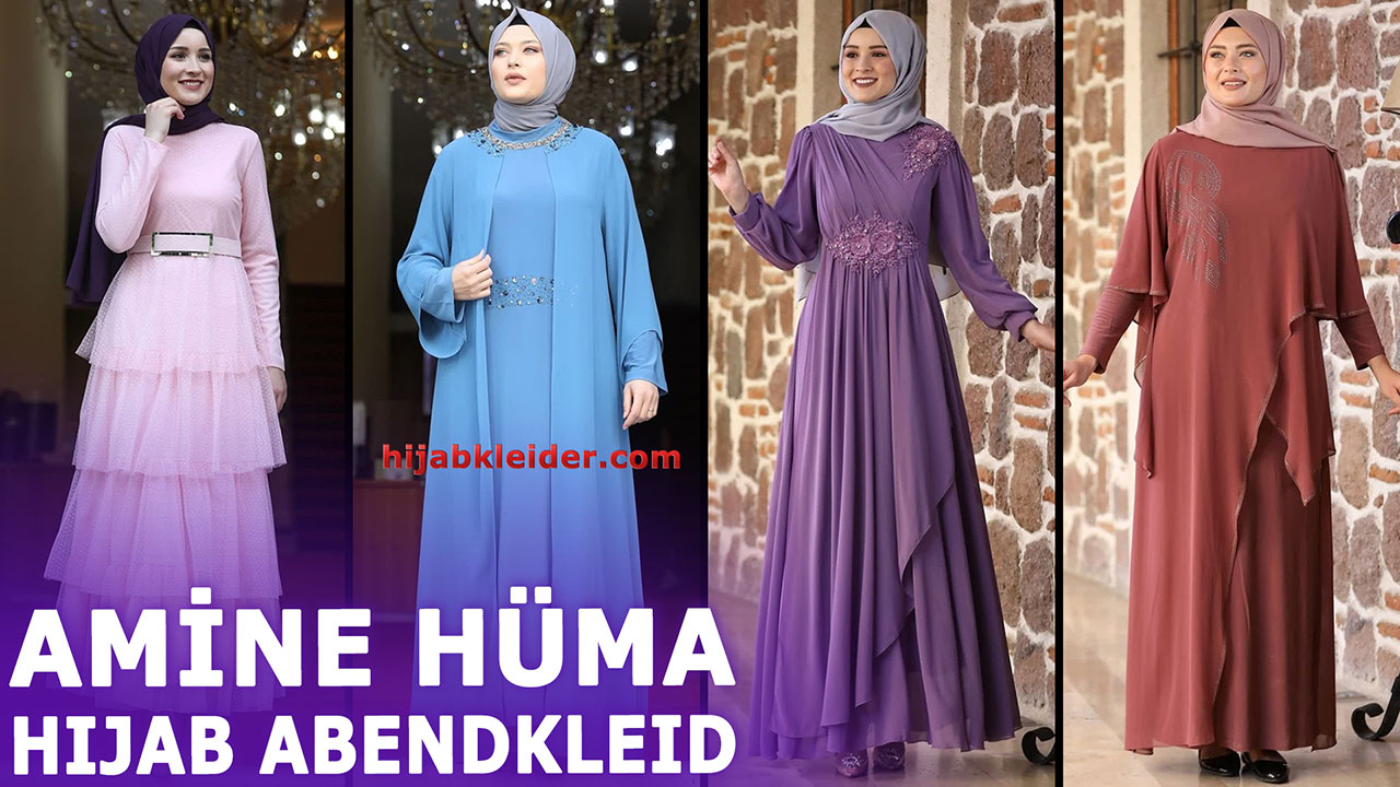 Modanisa Amine Hüma Hijab Abendkleid 1 (2023 Winter) | Hijab Evening Dress - Abendkleid