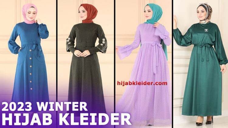 Winter ModaSelvim Hijab Kleider 2023 (11) | Kleider Trends 2023