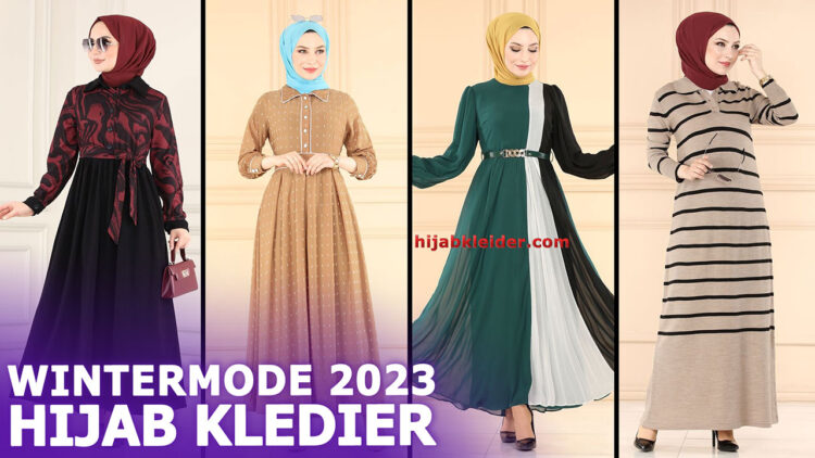 Winter Mode ModaSelvim Hijab Kleid 2023 (12) | 2023 Trend Hijab Kleider
