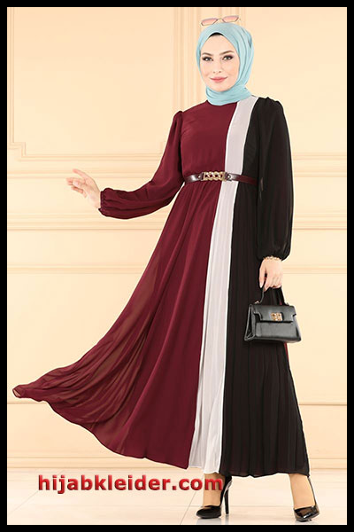 Winter Mode ModaSelvim Hijab Kleid 2023 (12) | 2023 Trend Hijab Kleider