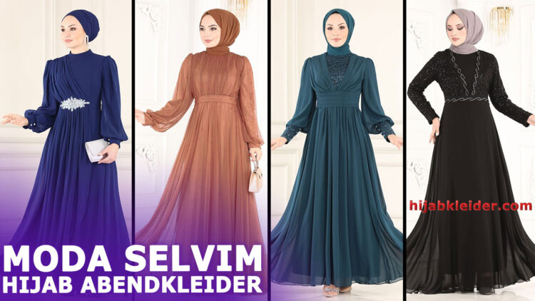 Moda Selvim Hijab Abendkleider Modelle 3 (Wintermode 2023) – Abendkleid- Evening Dress