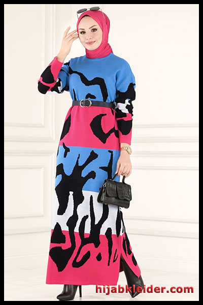 2023 Winter Moda Selvim Kleid Modelle 16 | Hijab Kleider - Hijab Dresses
