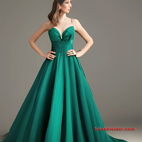 Wie kombiniere ich ein Outfit mit einem smaragdgrünen Abendkleid?