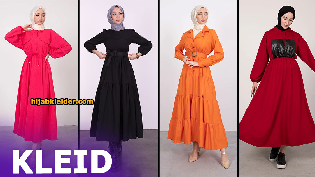 2024 Tägliche Hijab-Kleidungsmodelle - Die stilvollsten Hijab Kleider