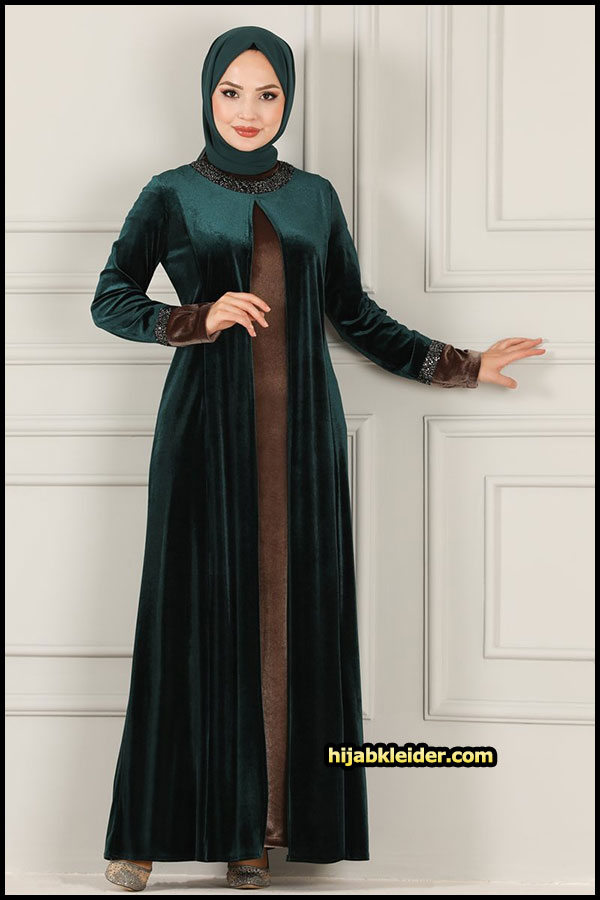 Moda Selvim Winter Hijab Kleider